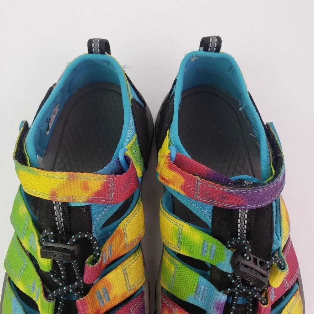 Keen Newport H2 Kids Size 3Y Rainbow Tie Dye Outdoors Fisherman Sandals Shoes